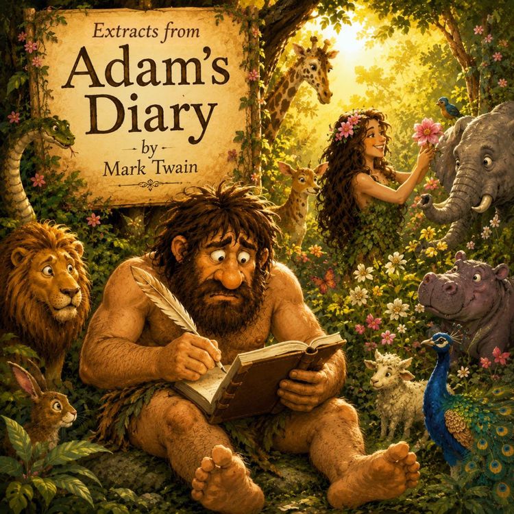 cover art for Excerpts from Adam's Diary by Mark Twain