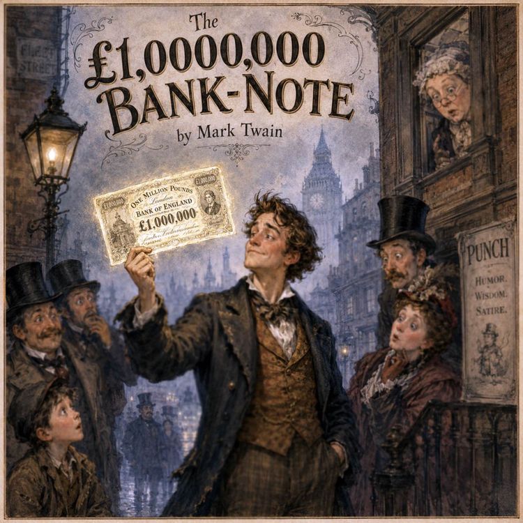 cover art for The £1,000,000 Bank-Note — A Classic Tale by Mark Twain