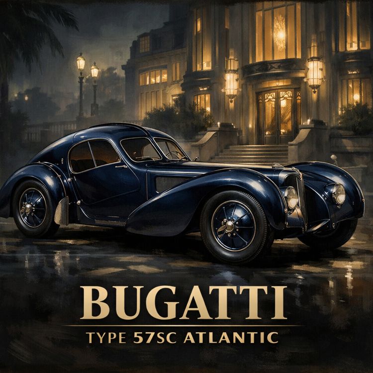 cover art for Only Four Ever Made: The Bugatti Atlantic Story