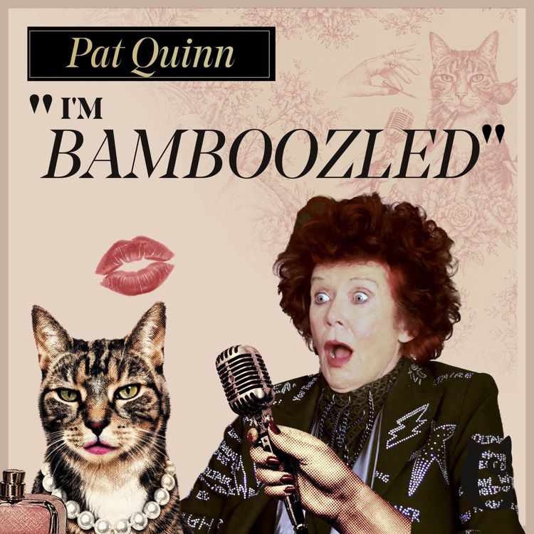 cover art for Patricia Quinn, Magenta in The Rocky Horror Show, still touring fifty years on, and married actor Robert Stephens the day before his knighthood.