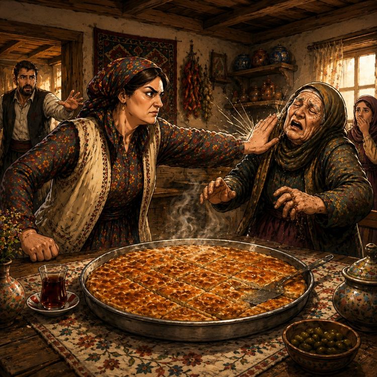 cover art for Kaynanası Tepsiye Uzandı, Eline Vurdu