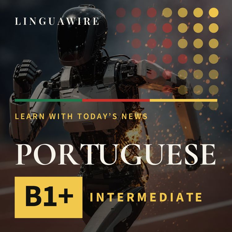 cover art for B1 European Portuguese News | Robots Break Records and Catch Fire