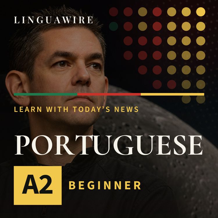 cover art for A2 European Portuguese News | NASA and China Race for the Moon's Best Sites