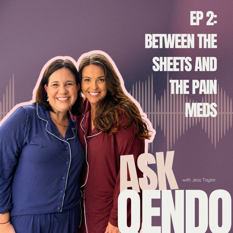 cover art for Between the Sheets and the Pain Meds with Kate Fisher