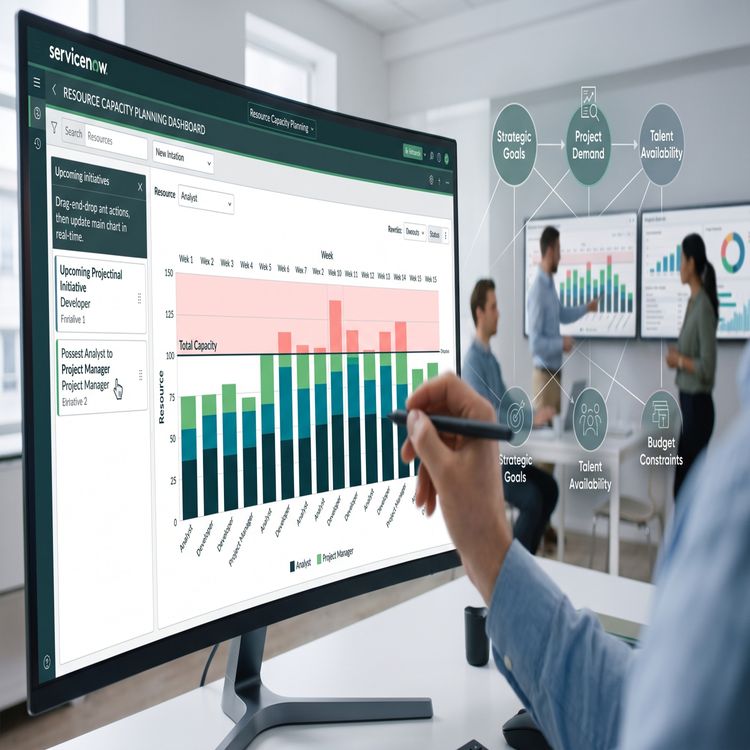 cover art for Managing Capacity Planning in ServiceNow SPM