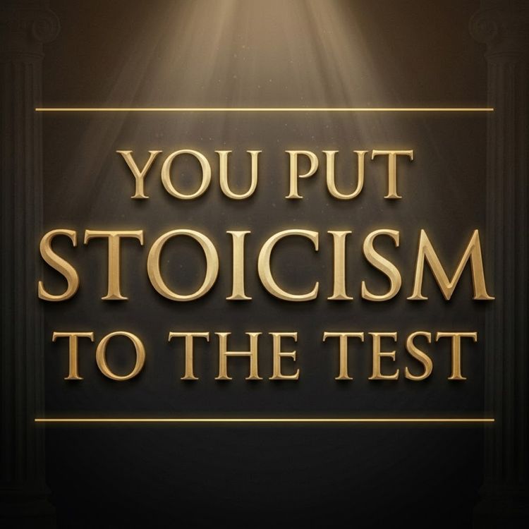 cover art for Real People. Real Tests. Real Stoicism.