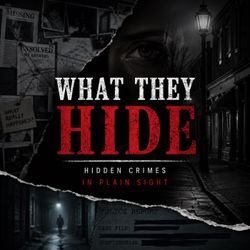 cover art for What They Hide: Hidden Crimes in Plain Sight. A True Crime Podcast