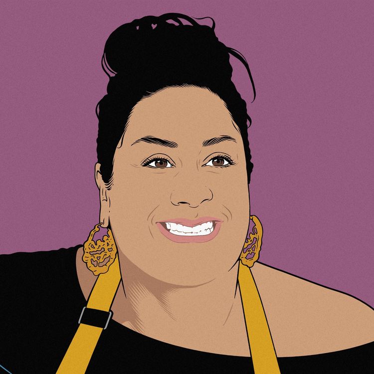 cover art for 855: Ayesha Nurdjaja on the Line: Burns, Swollen Knuckles, and Stolen Kunz Spoons