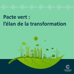 cover art for Pacte vert : l'élan de la transformation