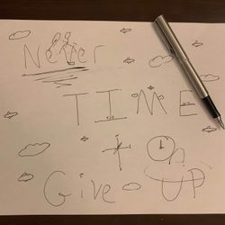 cover art for Never Time to Give Up