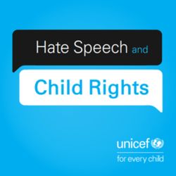 cover art for Hate Speech and Child Rights - UNICEF