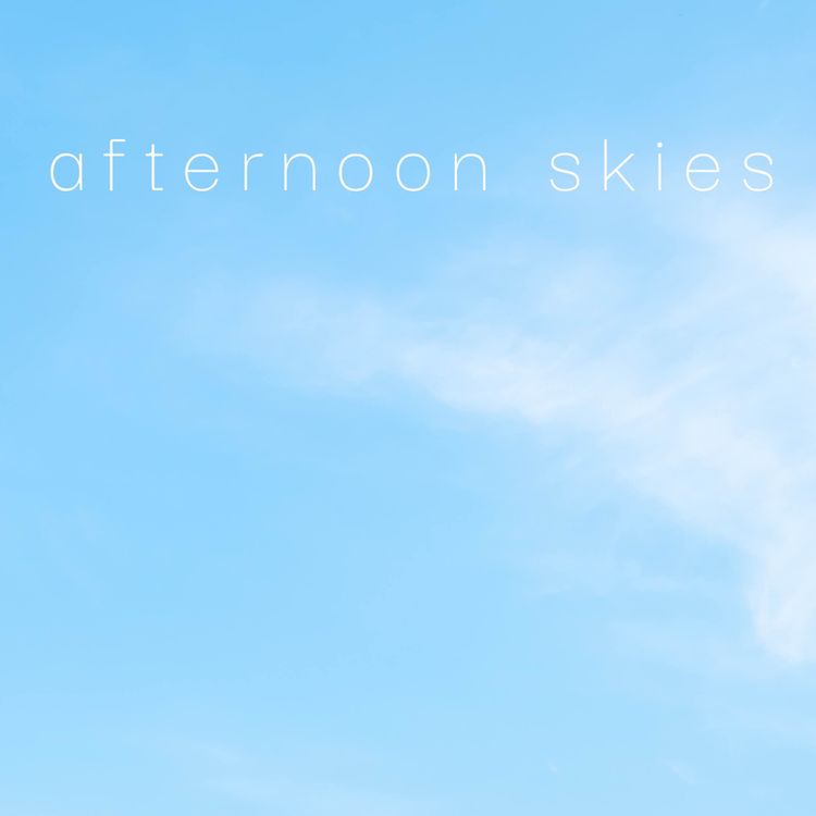 cover art for afternoon skies 1