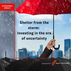 cover art for Shelter from the storm: Investing in the era of uncertainty