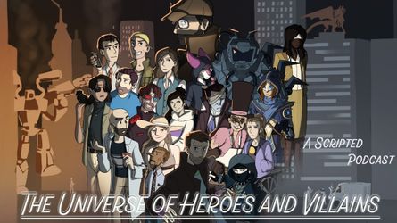 cover art for The Universe of heroes and Villains