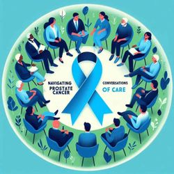 cover art for Navigating Prostate Cancer: Conversations of Care
