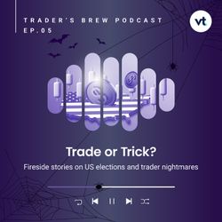 cover art for Trade or Trick - Fireside Stories on US Elections and Trader Nightmares 