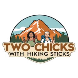 cover art for Two Chicks with Hiking Sticks
