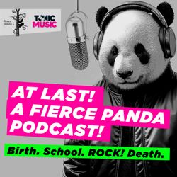 cover art for Birth. School. ROCK! Death. A fierce panda podcast