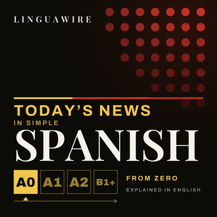 cover art for Dario Amodei boss of Anthropic asks for AI to be slowed down | Beginner Spanish class Nº061