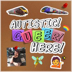 cover art for Autistic! Queer! Here!